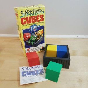 Stark Raving Cubes ~ Puzzle Game ~ Blockhead Square Fit ~ Wit's End ~1995
